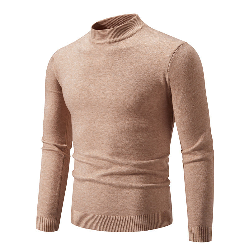 Herren Feinstrickpullover mit hohem Kragen und elastischen Bündchen Stilzeits