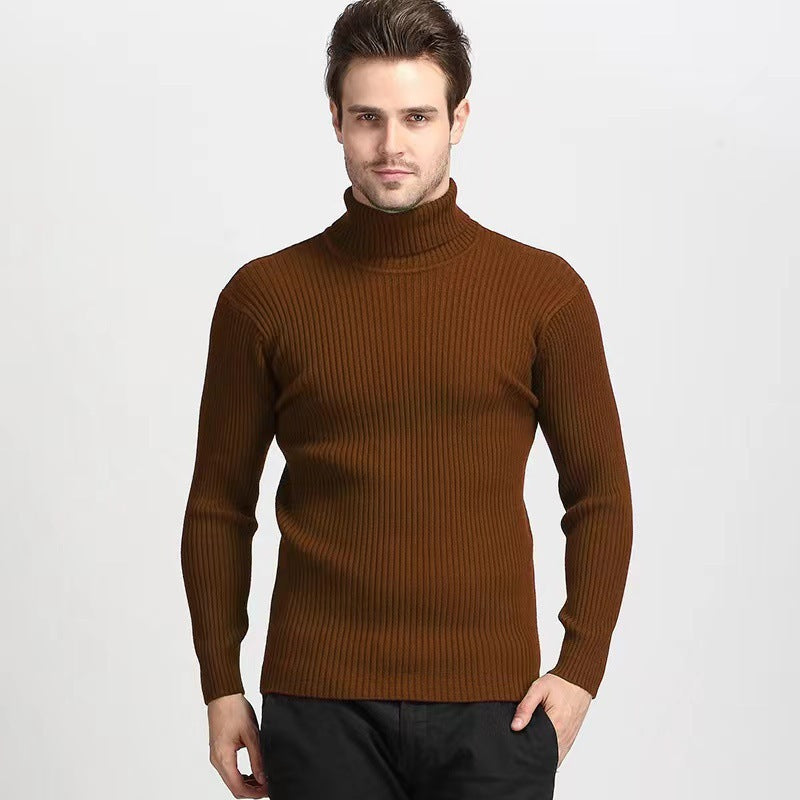 Herren Rollkragenpullover aus feiner Baumwolle mit strukturiertem Design Stilzeits