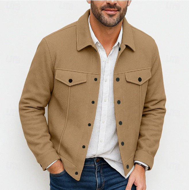 Herren stylische Utility-Jacke mit gepolsterten Taschen Stilzeits