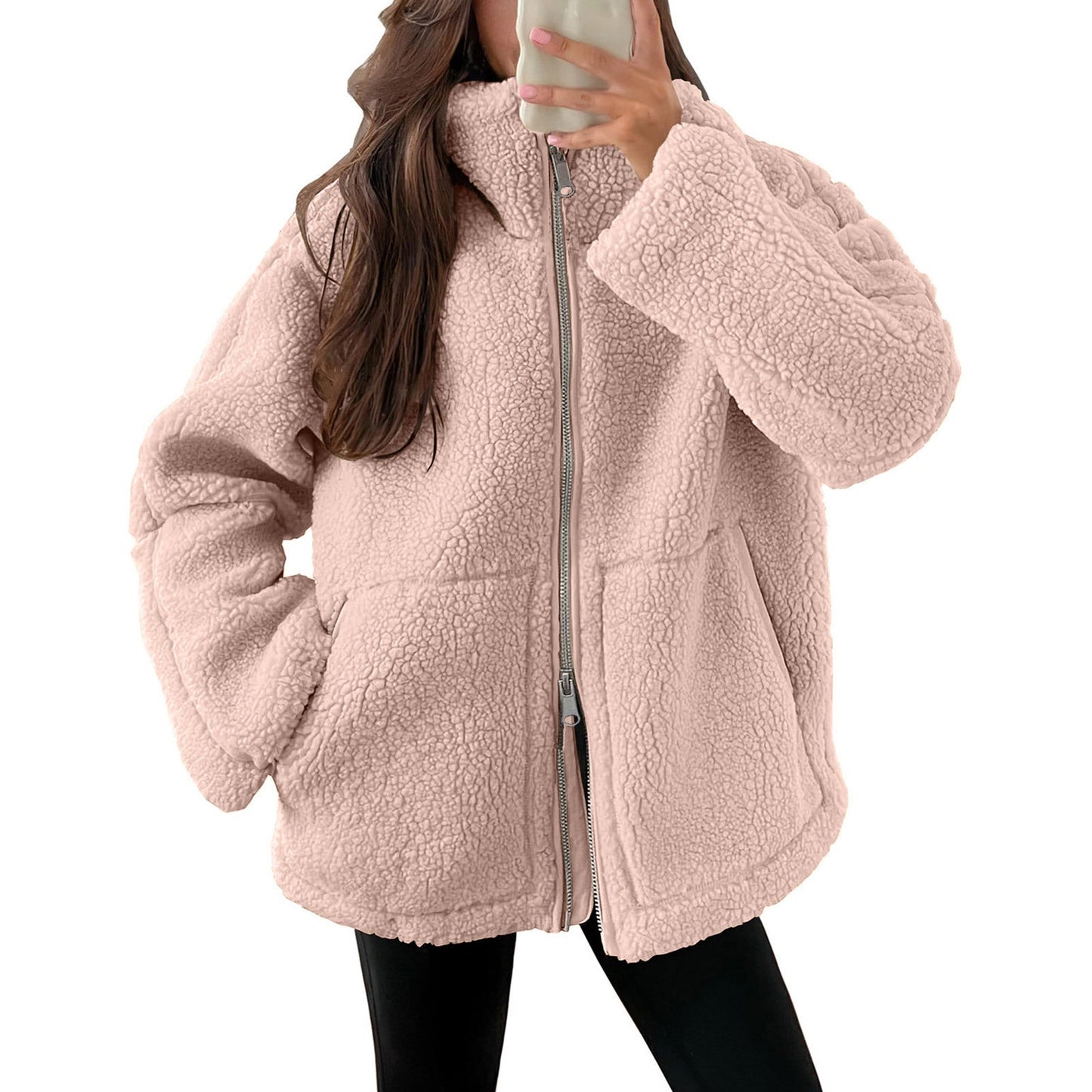 Damen Gemütlicher Fleece-Hoodie Stilzeits