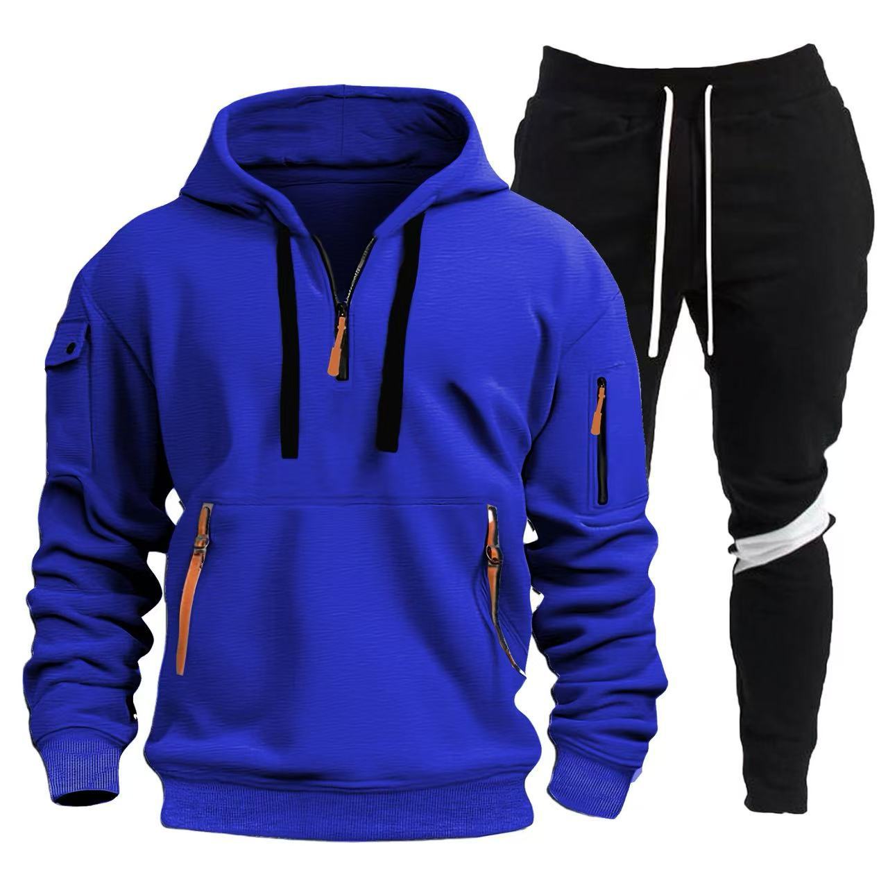 Herren Sportliche Hoodie- und Jogginghosen Kombination Stilzeits