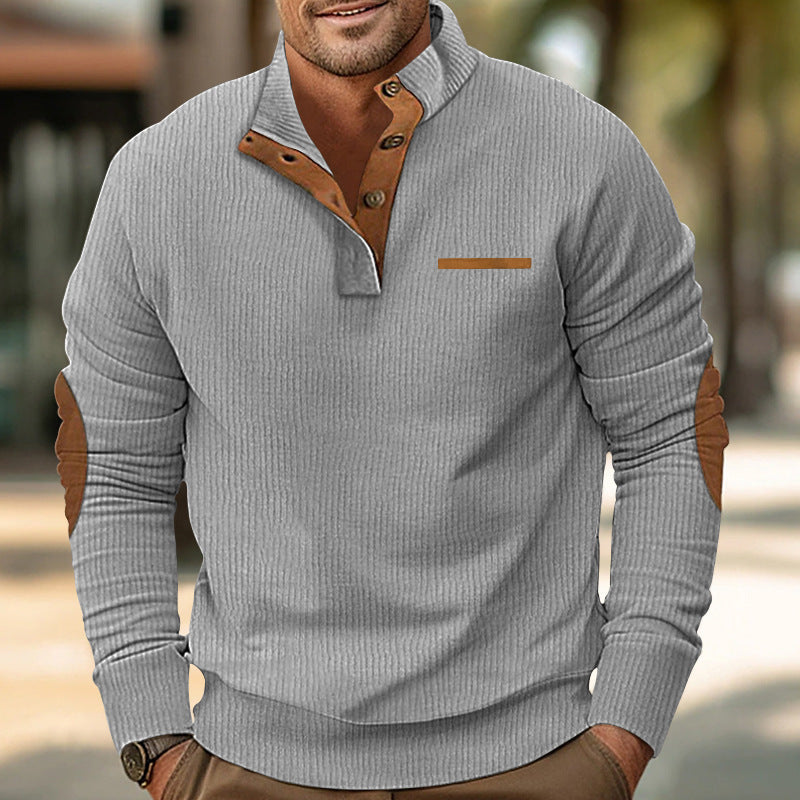 Herren Strickpullover mit kontrastierenden Design-Elementen Stilzeits
