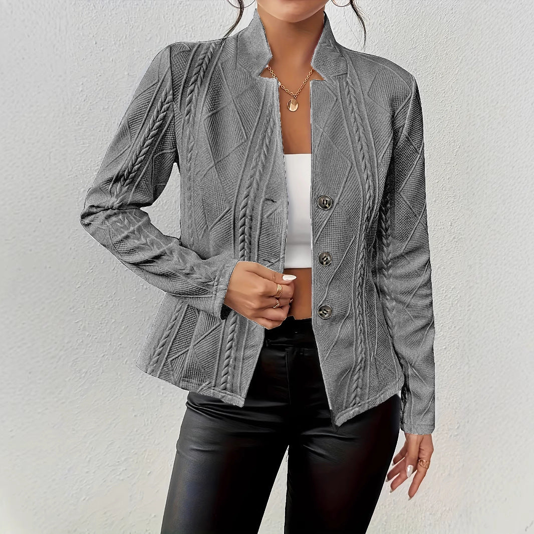Damen Modischer Blazer mit strukturiertem Design Stilzeits
