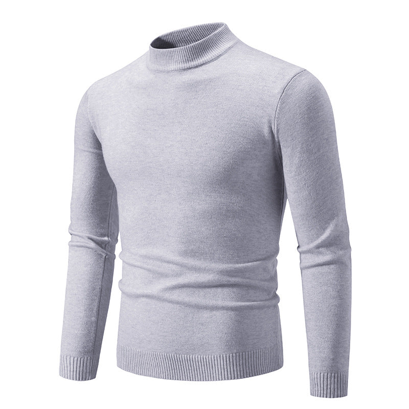 Herren eleganter Pullover mit Stehkragen Stilzeits