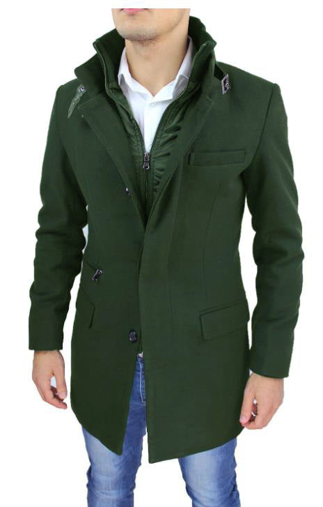 Herren modischer Warmjacke mit innovativem Innenfutter Stilzeits