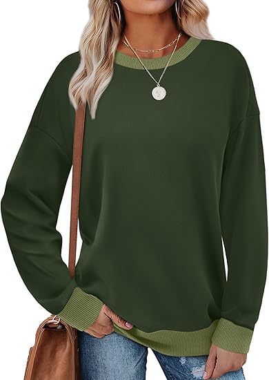 Damen bequemer Sweatshirt mit Raglanärmeln und dekorativem Kragen Stilzeits