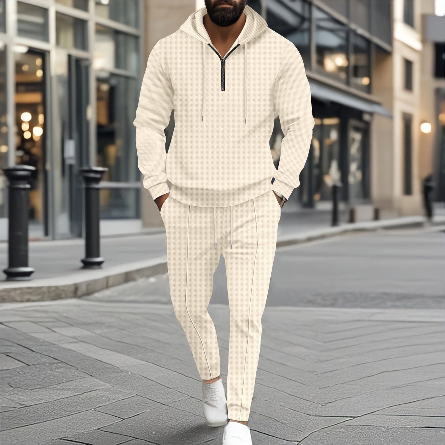 Herren lässiger Hoodie und Jogginghose Set Stilzeits