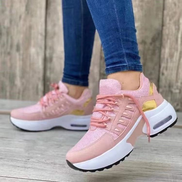Damen Sportliche Air Max Sneakers mit atmungsaktiver Oberflächenstruktur Stilzeits