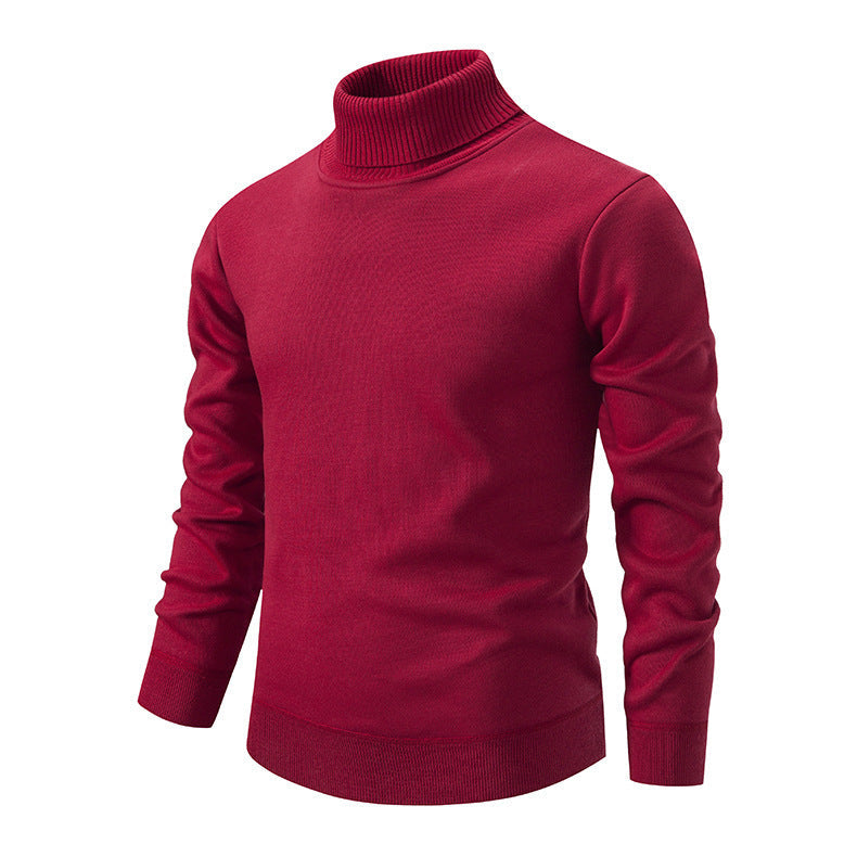 Herren Rollkragenpullover aus weichem Strick mit strukturiertem Design Stilzeits