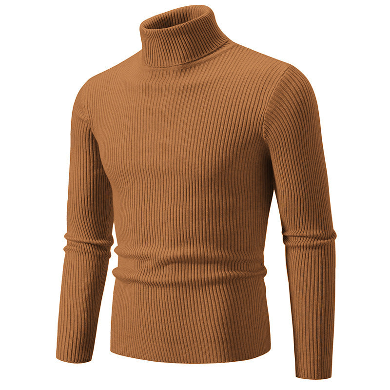 Herren feiner Rollkragenpullover aus langlebigem Strickmaterial Stilzeits