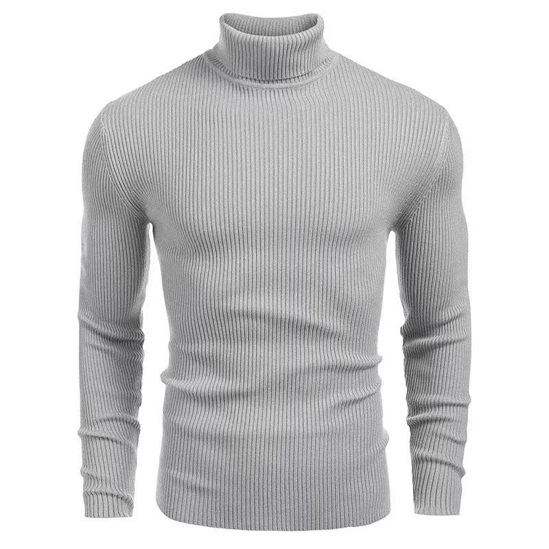 Herren Rollkragenpullover aus feiner Baumwolle mit strukturiertem Design Stilzeits