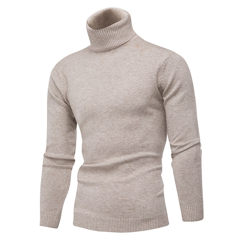Herren Strickpullover mit hohem Kragen Stilzeits