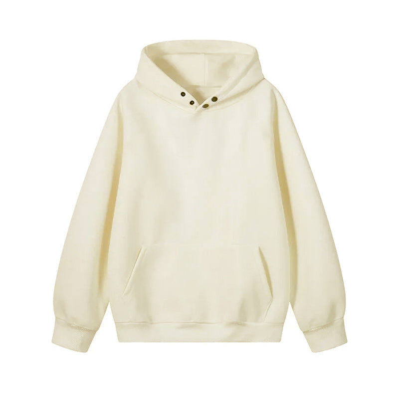 Damen Kapuzenpullover mit innovativem Schnitt und praktischen Druckknöpfen Stilzeits