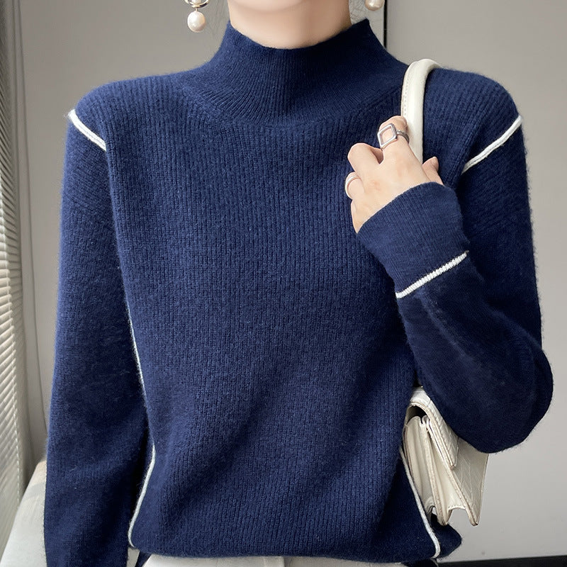Stilzeits | Eleganter schlichter Rollkragenpullover