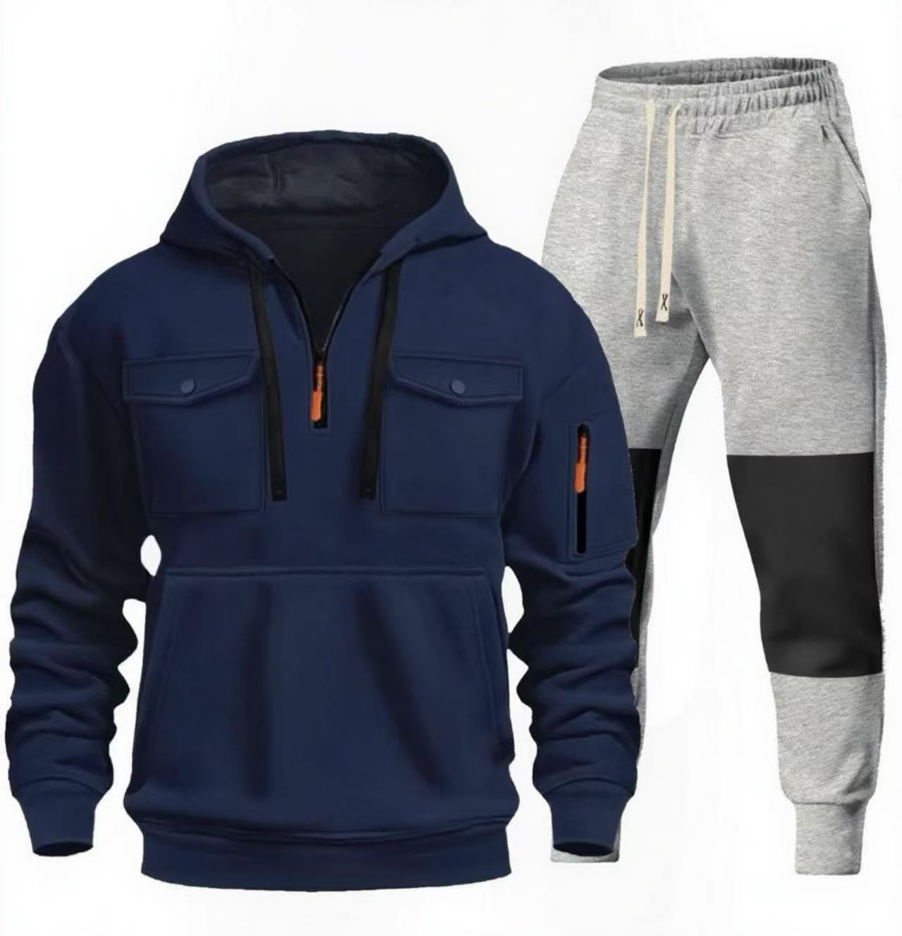 Herren funktionaler Sweatshirt- und Jogginghosen-Set Stilzeits