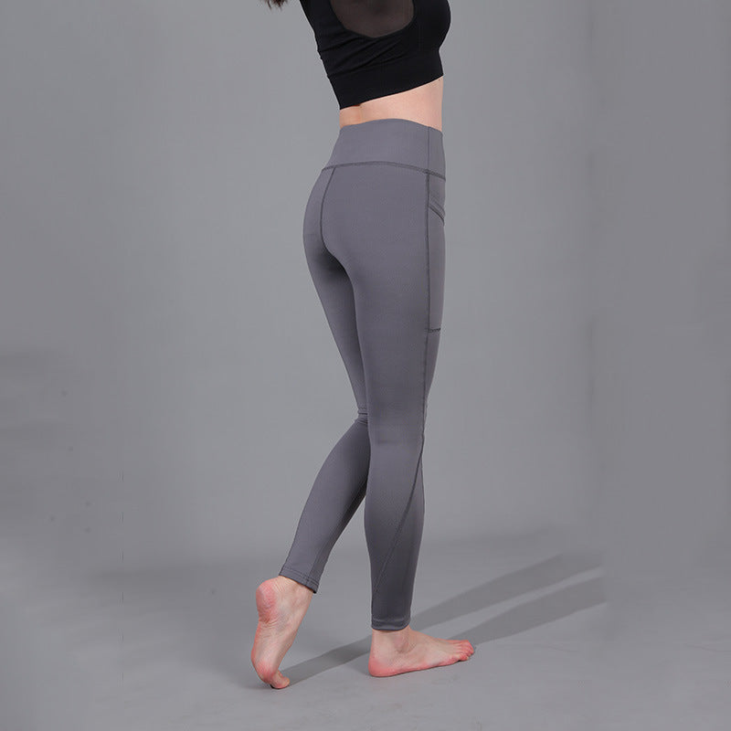 Damen Hochleistungs-Leggings mit praktischen Seitentaschen Stilzeits
