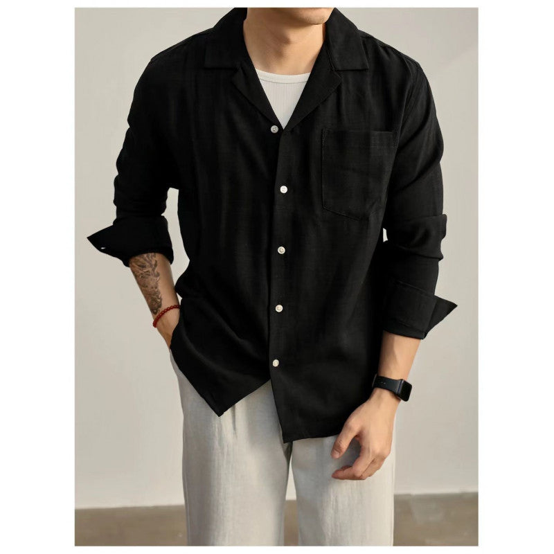 Herren Leichtes Kurzarmhemd mit Brusttasche und lässigem Schnitt Stilzeits