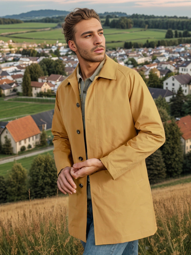 Herren wetterfeste Übergangsjacke mit praktischen Taschen Stilzeits