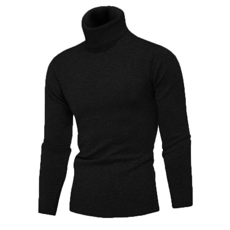 Herren Strickpullover mit hohem Kragen Stilzeits