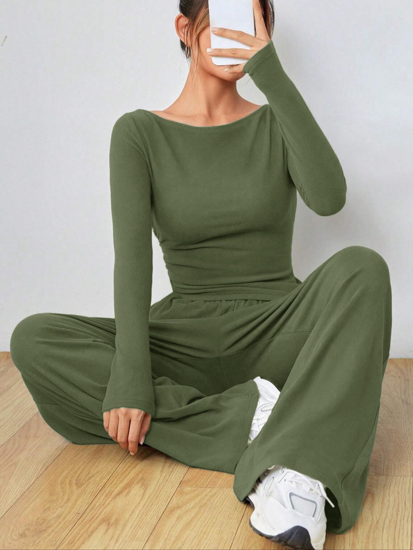 Damen Komfortables Lounge-Set Stilzeits