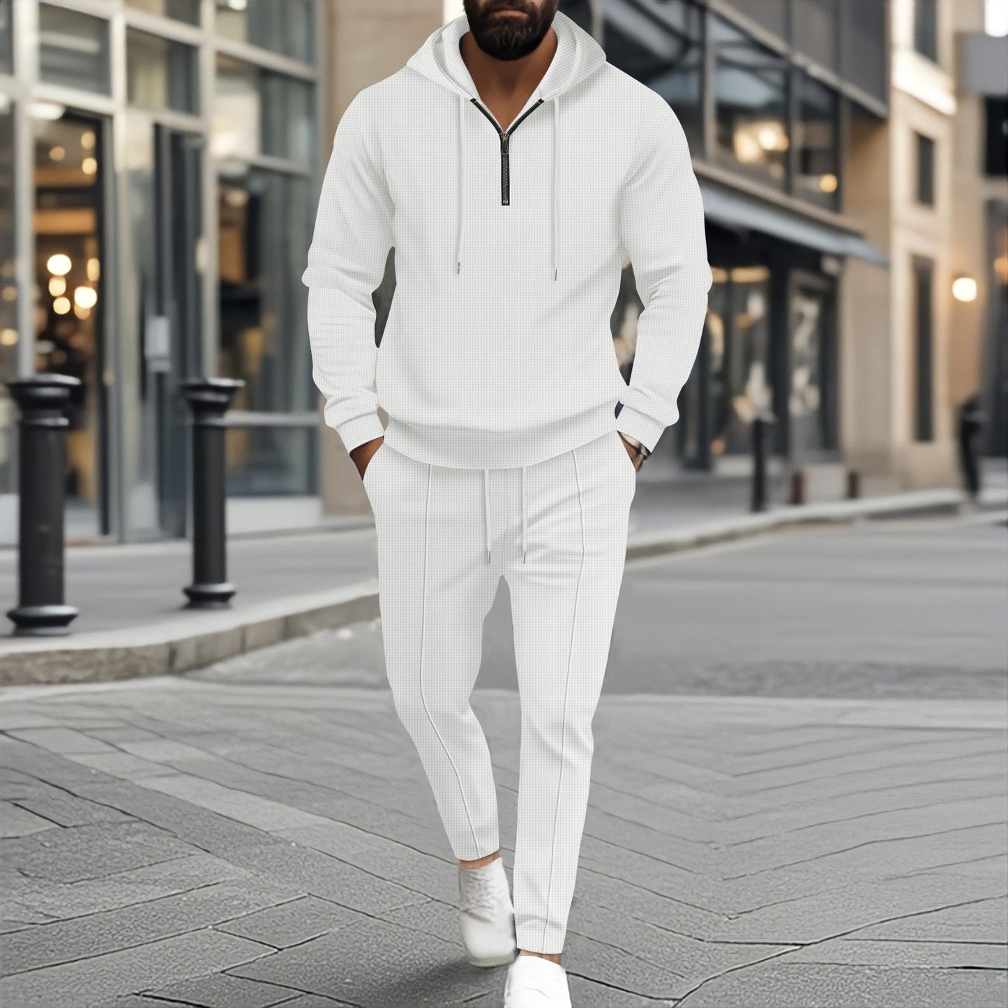 Herren lässiger Hoodie und Jogginghose Set Stilzeits