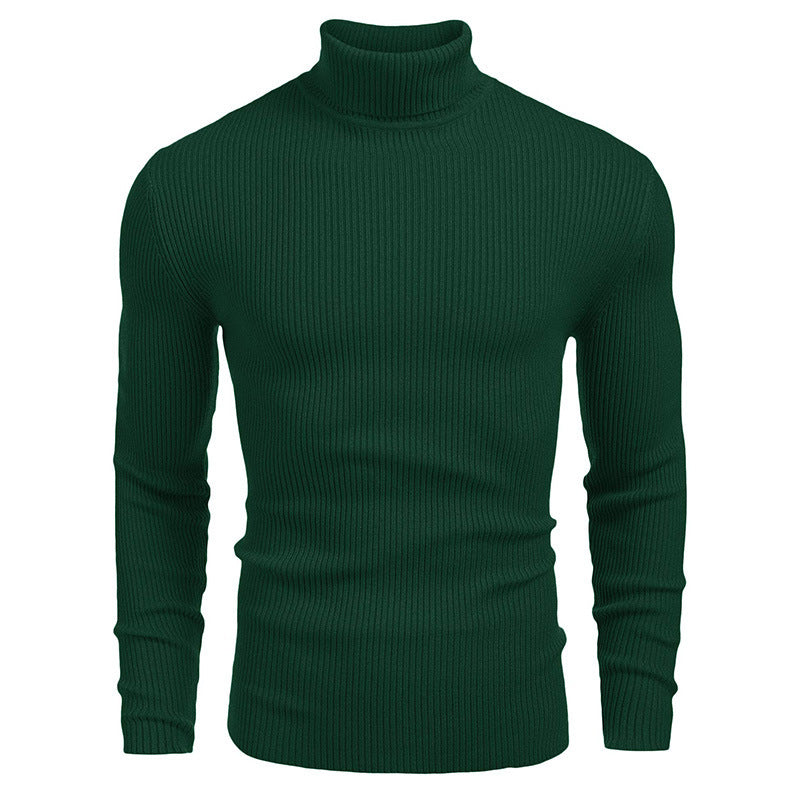 Herren Rollkragenpullover aus feinem Rippstrick Stilzeits