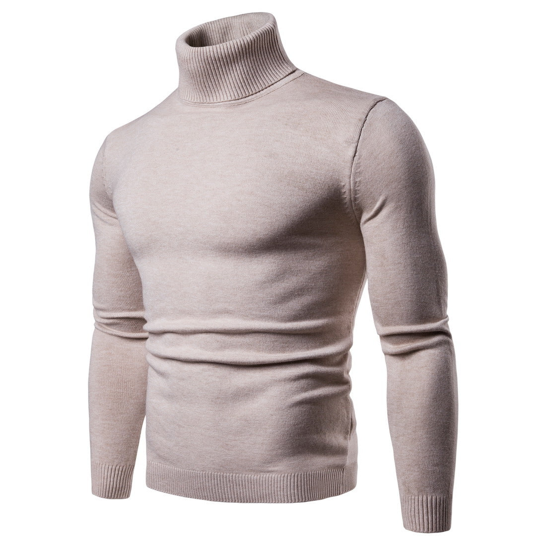 Herren Rollkragenpullover aus weichem Strick Stilzeits