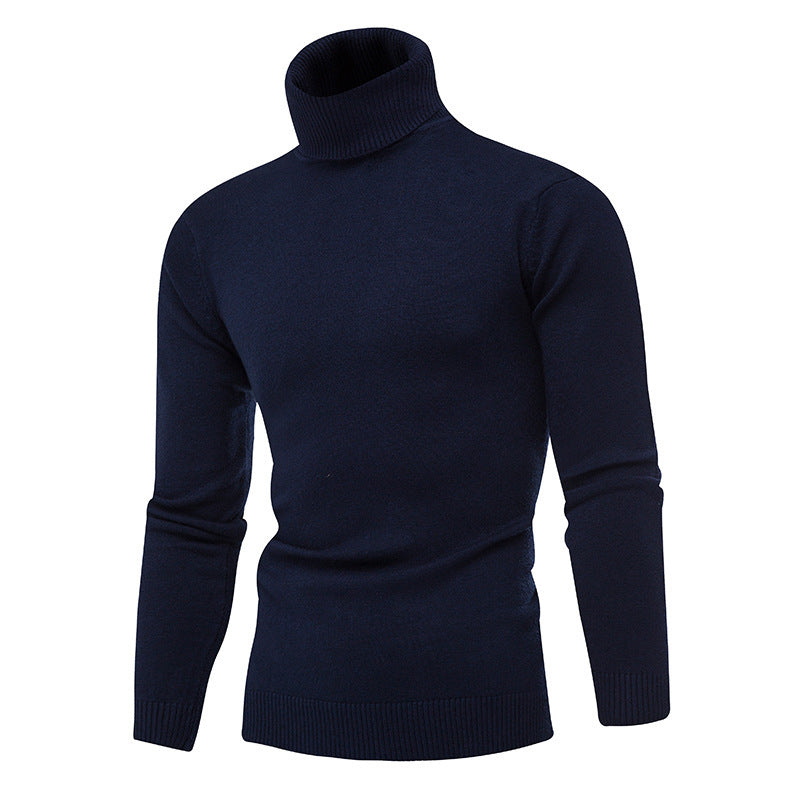 Herren Strickpullover mit hohem Kragen Stilzeits