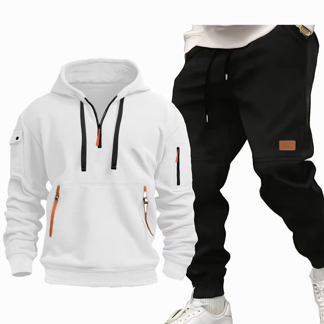 Herren Funktions-Hoodie und Jogginghose Set Stilzeits