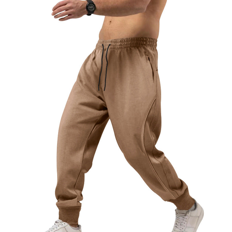 Herren sportliche Jogginghose mit elastischem Bund und Taschen Stilzeits