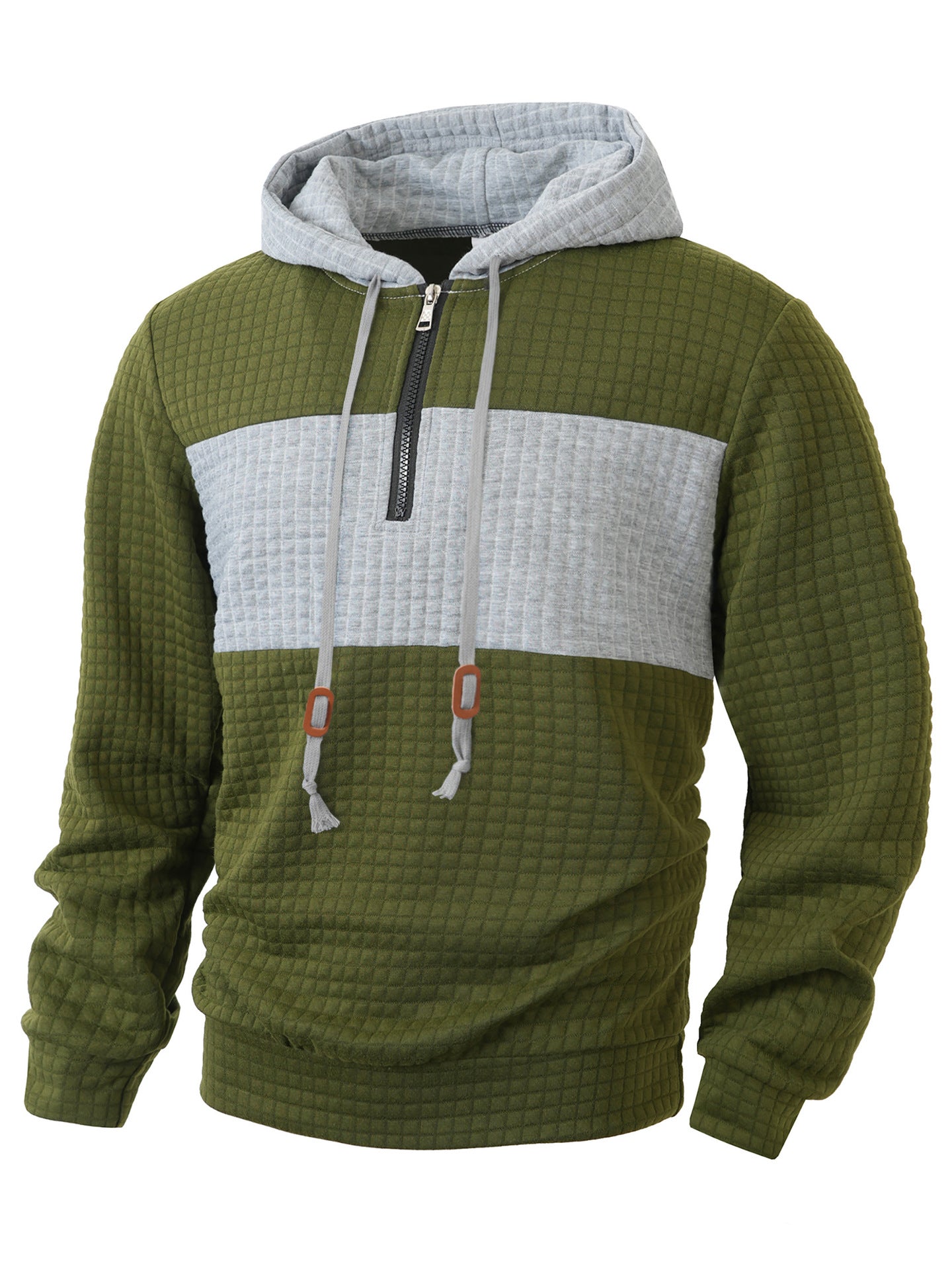 Herren Hoodie mit 1/4-Reißverschluss und strukturiertem Design Stilzeits