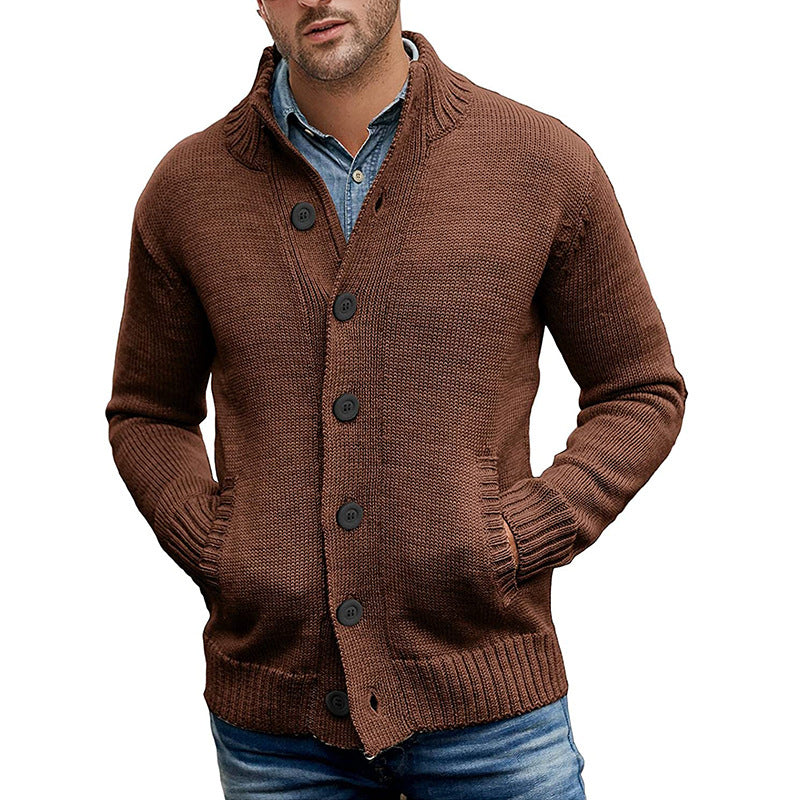 Herren Strickjacke mit modernem Design und praktischen Taschen Stilzeits