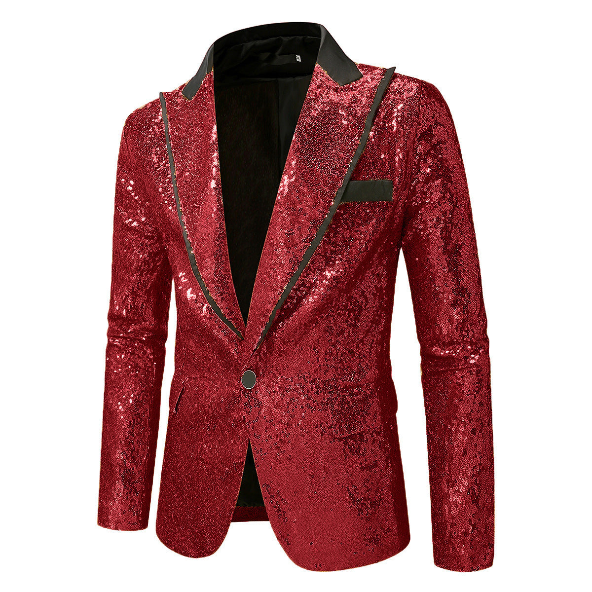 Herren Glitzernder Smokingblazer aus hochwertigem Satin Stilzeits