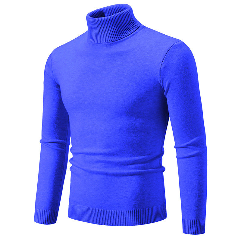 Herren eleganter Rollkragenpullover aus feiner Baumwolle Stilzeits
