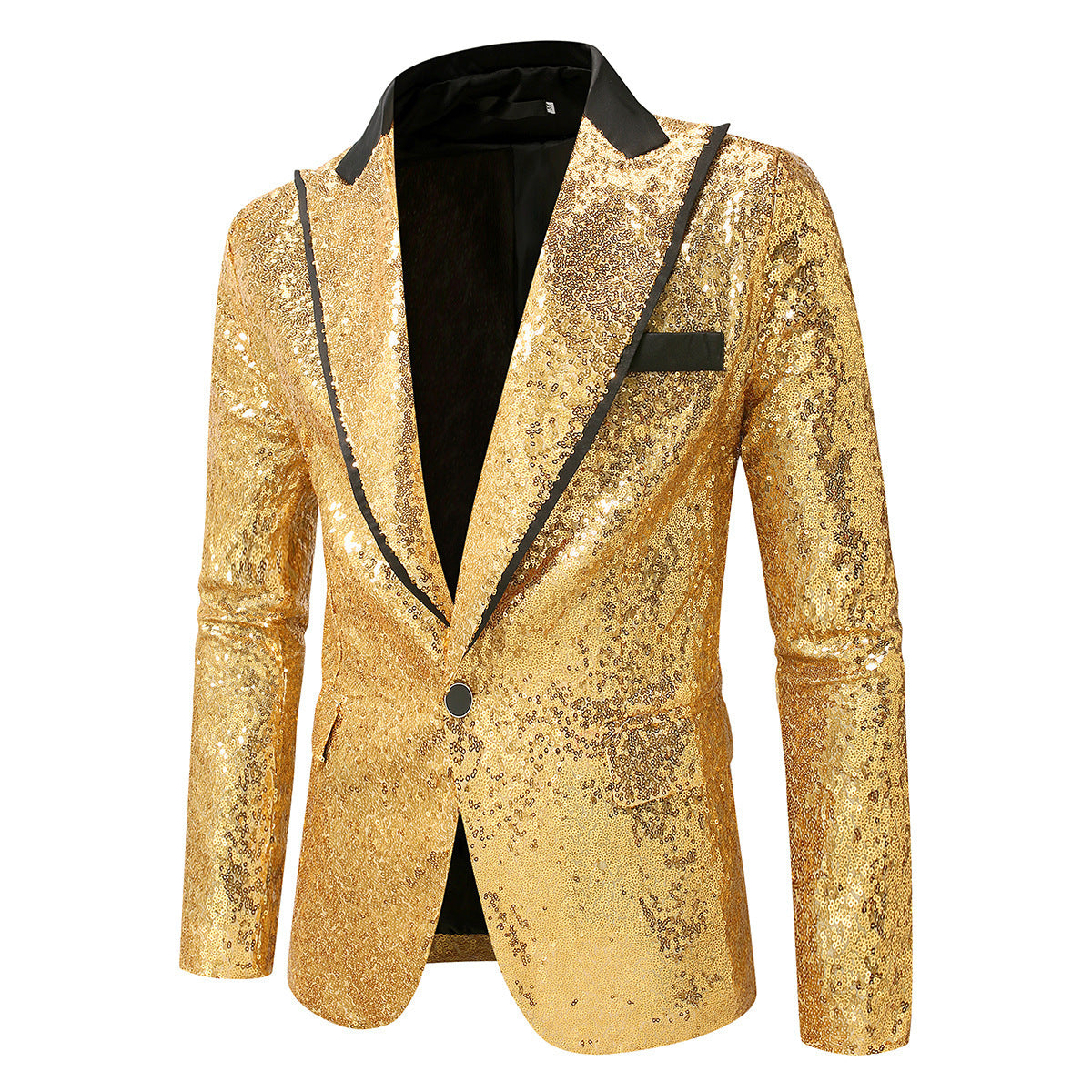 Herren Glitzernder Smokingblazer aus hochwertigem Satin Stilzeits