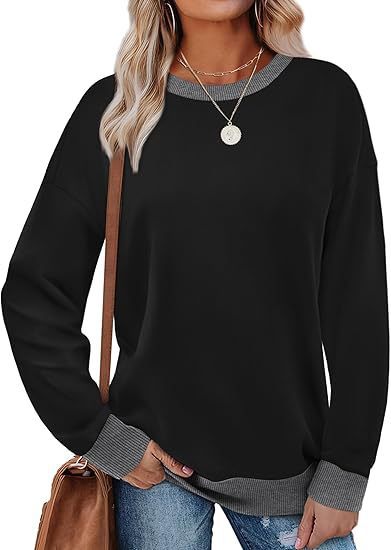 Damen bequemer Sweatshirt mit Raglanärmeln und dekorativem Kragen Stilzeits