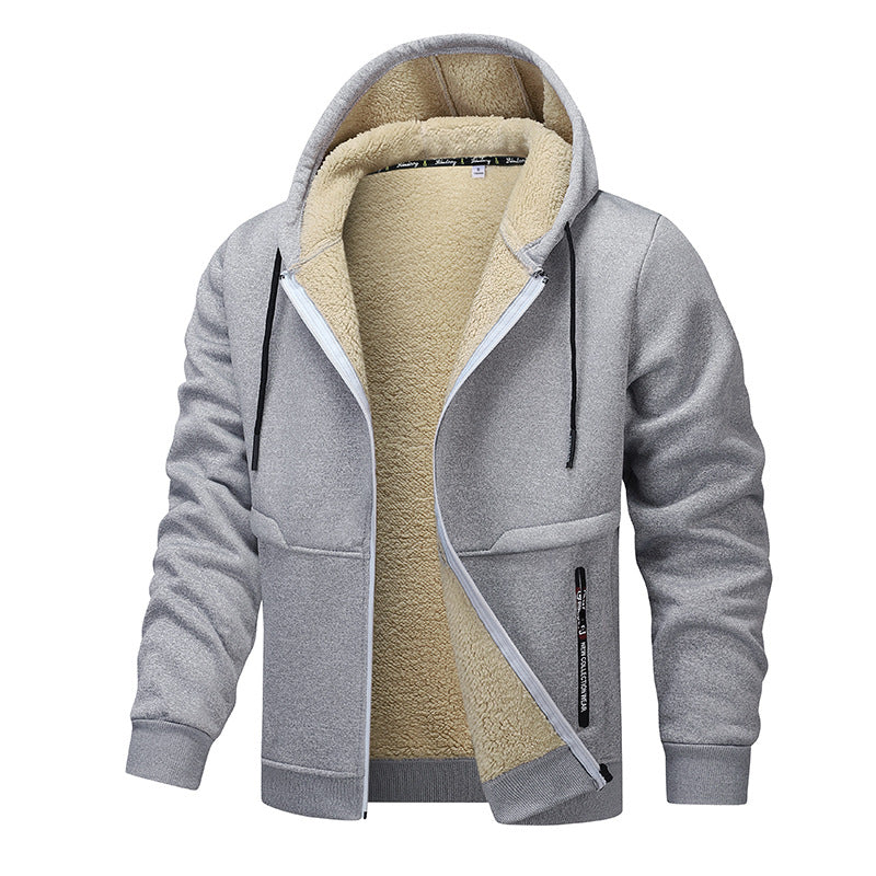 Herren warme Fleecejacke mit funktionalem Schnitt Stilzeits