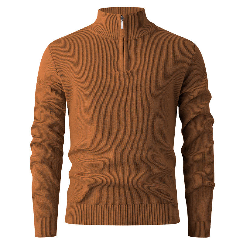 Herren Strickpullover mit Stehkragen Stilzeits