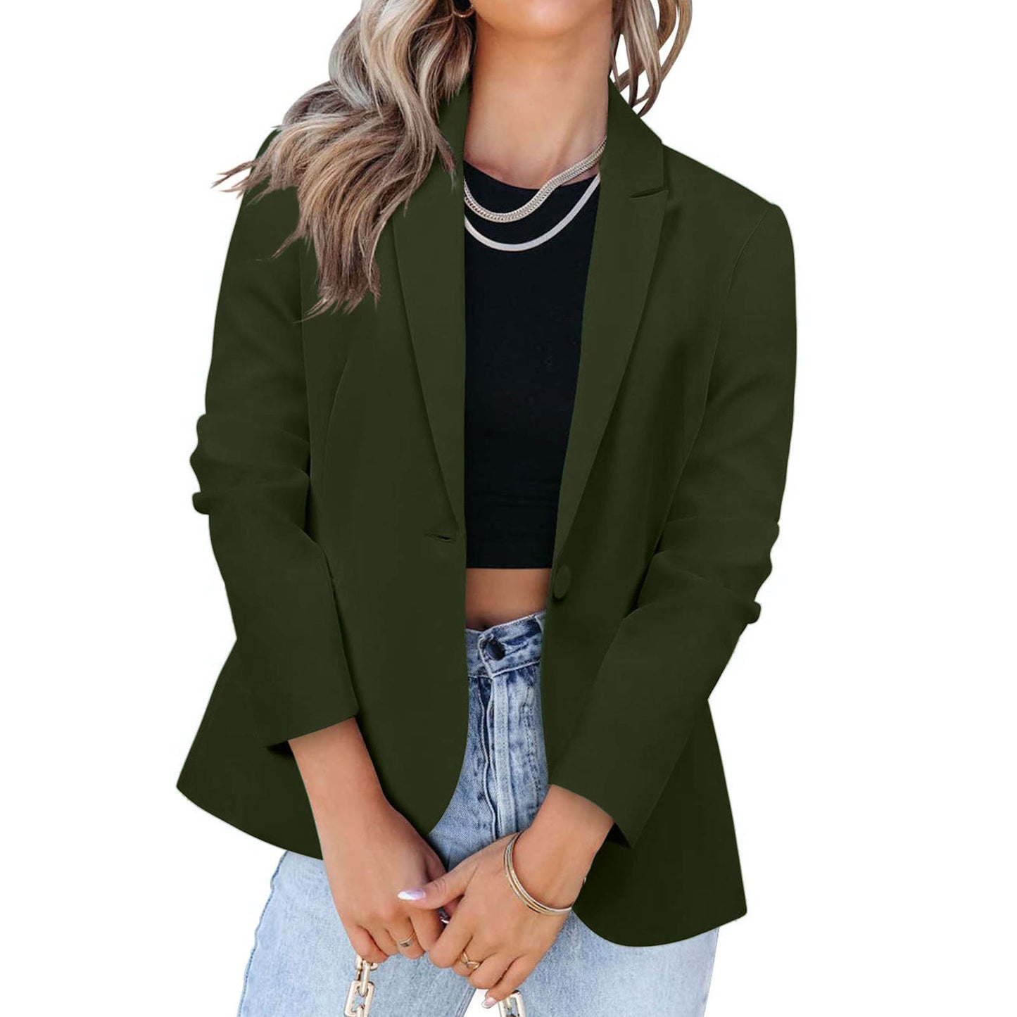 Damen Eleganter Blazer mit modernem Schnitt und praktischen Taschen Stilzeits