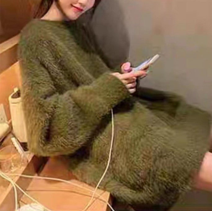 Damen weicher Strickpullover im lässigen Oversized-Stil Stilzeits