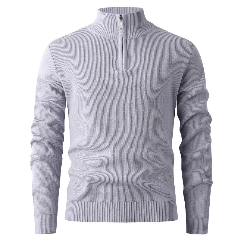 Herren Strickpullover mit Stehkragen Stilzeits