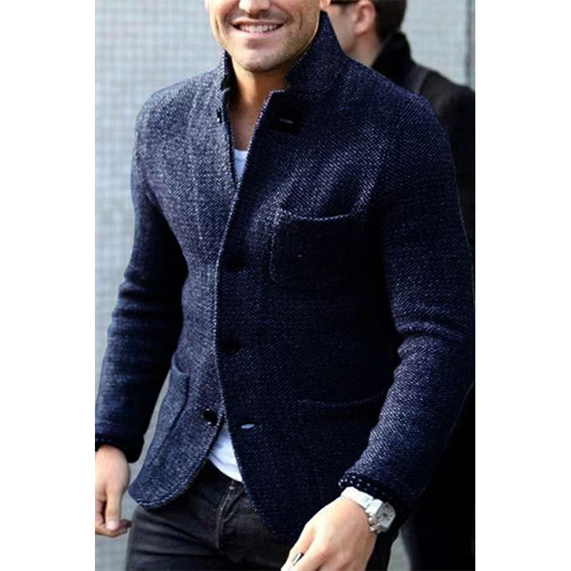 Herren Casual Chic Strickblazer Stilzeits