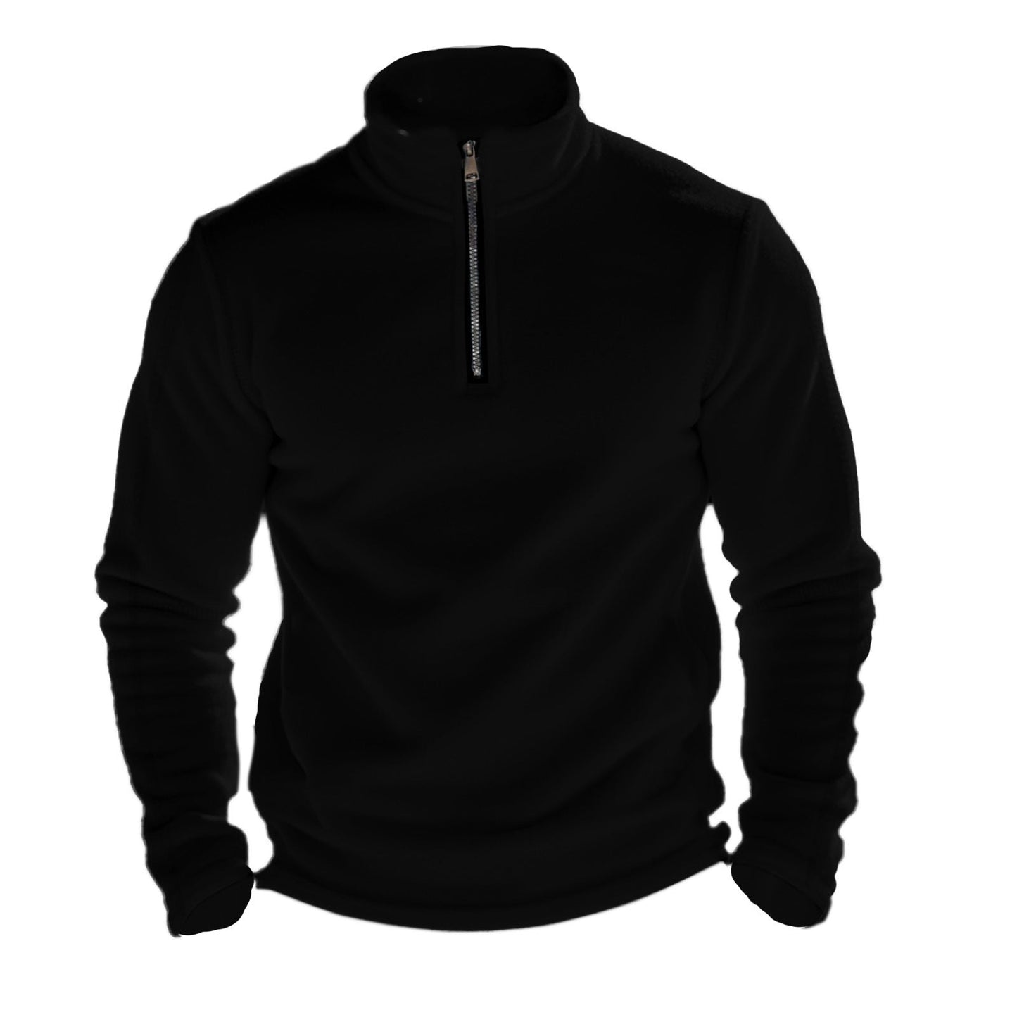 Herren Fleece Pullover mit Stehkragen Stilzeits