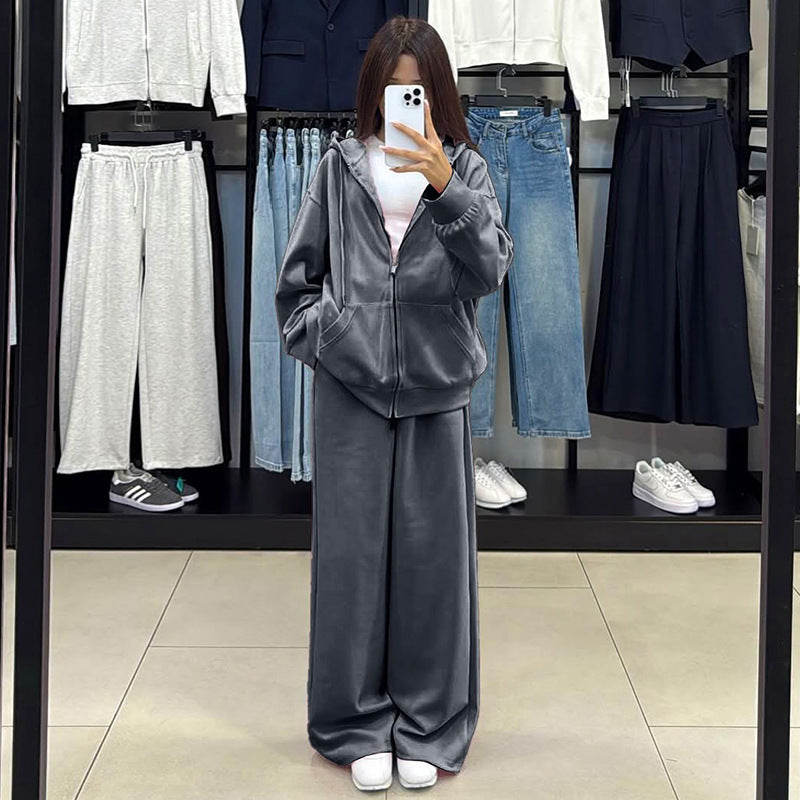 Damen bequemer und stylischer Kapuzenset Stilzeits