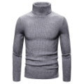 Herren Stehkragen Pullover aus feiner Rippenstrick Stilzeits
