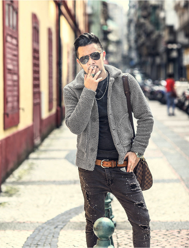 Herren gefütterte Thomaskapelle Jacke mit stilvollem Knopfverschluss und lässigem Design Stilzeits