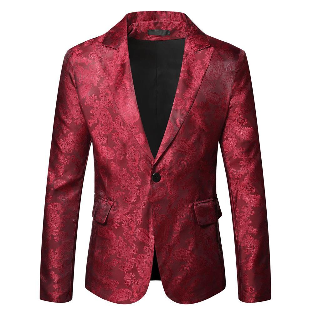 Herren eleganter Blazer mit Paisleymuster Stilzeits