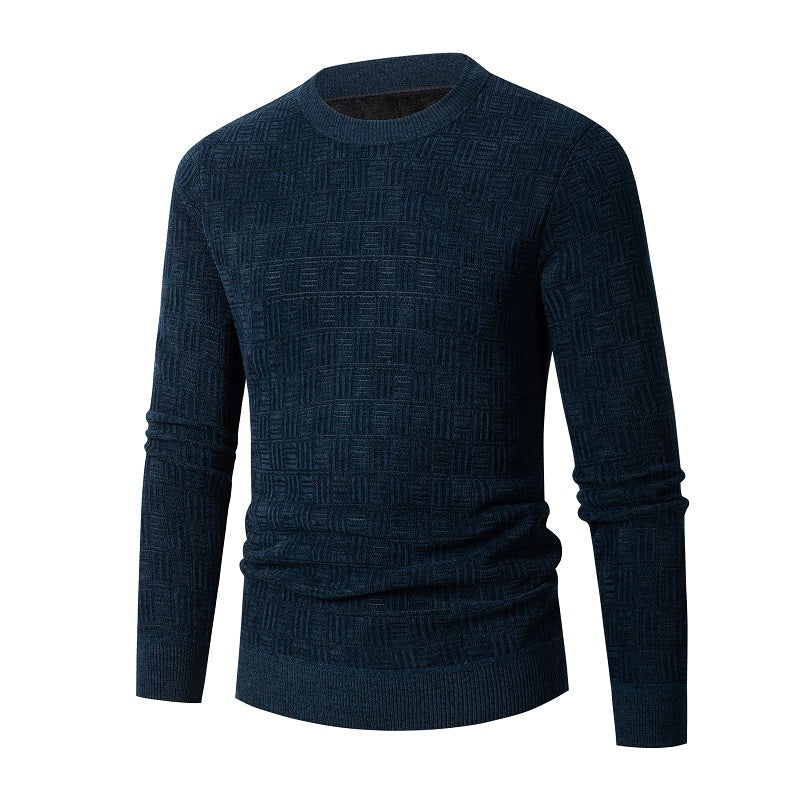 Herren modischer Strickpullover mit einzigartigem Strukturdesign Stilzeits