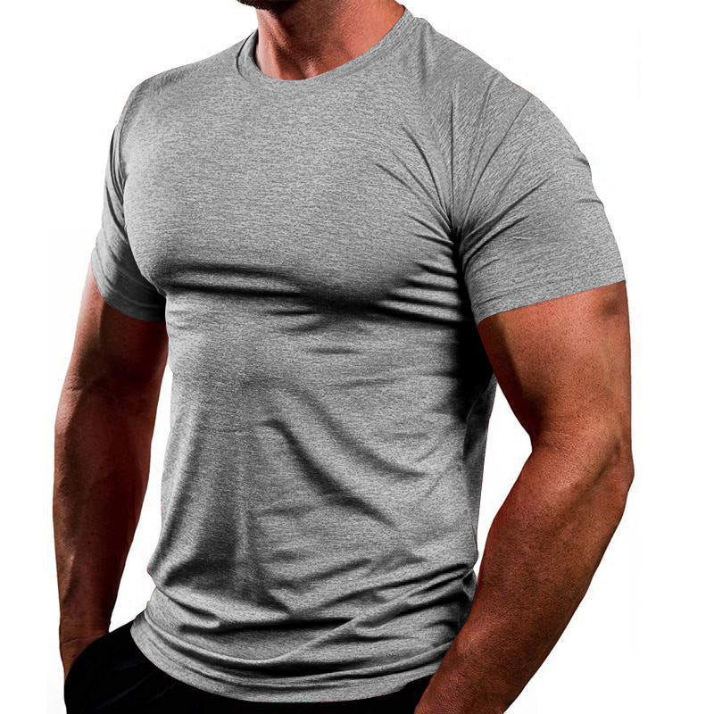 Herren Sportliches Basic T-Shirt aus atmungsaktiver Baumwolle Stilzeits