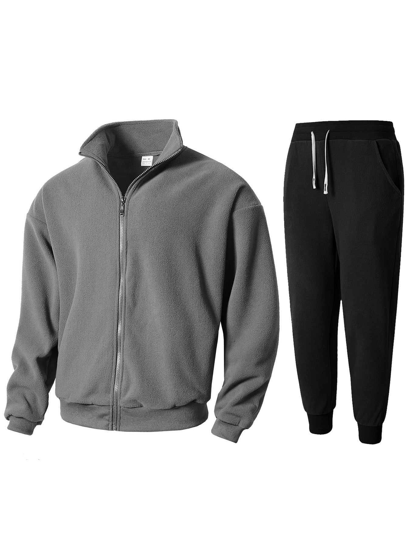 Herren Fleecejacke und Jogginghose Set Stilzeits